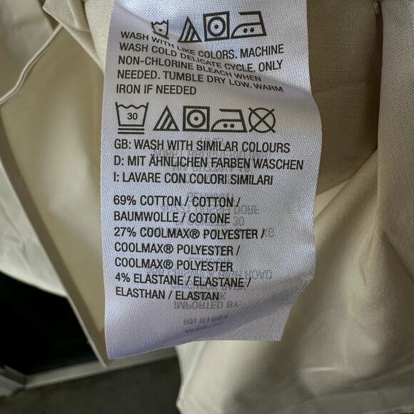 NEW Denim & Co. QVC Coolmax Curved Hem Shirt with Button Detail Sz L Khaki - Picture 7 of 7